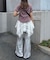 【Ciaopanic】ボーダーフーディーTOPS