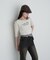 【RAY CASSIN】フロッキーロゴワンショルレイヤードTシャツ