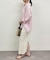 【Loungedress】和紙リブニットスカート
