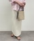 【Loungedress】和紙リブニットスカート