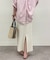 【Loungedress】和紙リブニットスカート