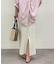 【Loungedress】和紙リブニットスカート