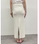 【Loungedress】和紙リブニットスカート