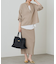 【Loungedress】和紙リブニットスカート