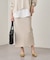 【Loungedress】和紙リブニットスカート