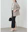 【Loungedress】和紙リブニットスカート