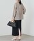 【Loungedress】和紙リブニットスカート