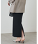 【Loungedress】和紙リブニットスカート