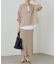 【Loungedress】和紙天竺スキッパーニット