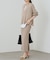 【Loungedress】和紙天竺スキッパーニット