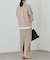 【Loungedress】和紙天竺スキッパーニット