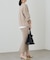 【Loungedress】和紙天竺スキッパーニット