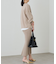 【Loungedress】和紙天竺スキッパーニット