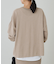 【Loungedress】和紙天竺スキッパーニット