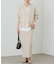 【Loungedress】和紙天竺スキッパーニット