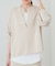 【Loungedress】和紙天竺スキッパーニット