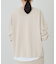 【Loungedress】和紙天竺スキッパーニット