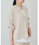 【Loungedress】和紙天竺スキッパーニット