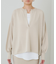 【Loungedress】和紙天竺スキッパーニット