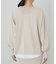 【Loungedress】和紙天竺スキッパーニット