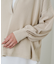 【Loungedress】和紙天竺スキッパーニット