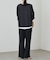 【Loungedress】和紙天竺スキッパーニット