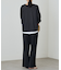 【Loungedress】和紙天竺スキッパーニット