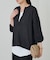 【Loungedress】和紙天竺スキッパーニット