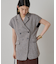 【Loungedress】キャップスリーブWジレ