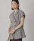 【Loungedress】キャップスリーブWジレ