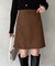 スエードラップミニスカート