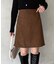 スエードラップミニスカート