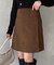 スエードラップミニスカート