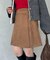 スエードラップミニスカート