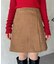 スエードラップミニスカート