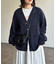 モヘア混シャギーカーディガン