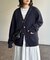 モヘア混シャギーカーディガン