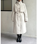 スタンドカラーロングコート