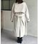 スタンドカラーロングコート