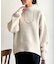 BACKスリットハイネックニットプルオーバー