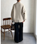 BACKスリットハイネックニットプルオーバー