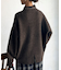 BACKスリットハイネックニットプルオーバー