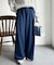 【静電気防止】サイドボタンタックパンツ