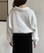 襟付きスキッパー裏毛プルオーバー