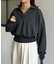 襟付きスキッパー裏毛プルオーバー