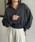 襟付きスキッパー裏毛プルオーバー