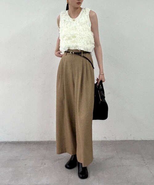 Loungedress】チュールループニットベスト｜パルグループアウトレット