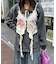 【Ciaopanic】ドロップフリルカットロゴビスチェ