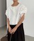 【CAPRICIEUX LE'MAGE】クルーラーパフブラウス