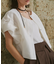 【CAPRICIEUX LE'MAGE】クルーラーパフブラウス